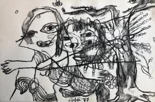 L'arbre explose le bonheur lointain