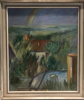 Landschap met regenboog